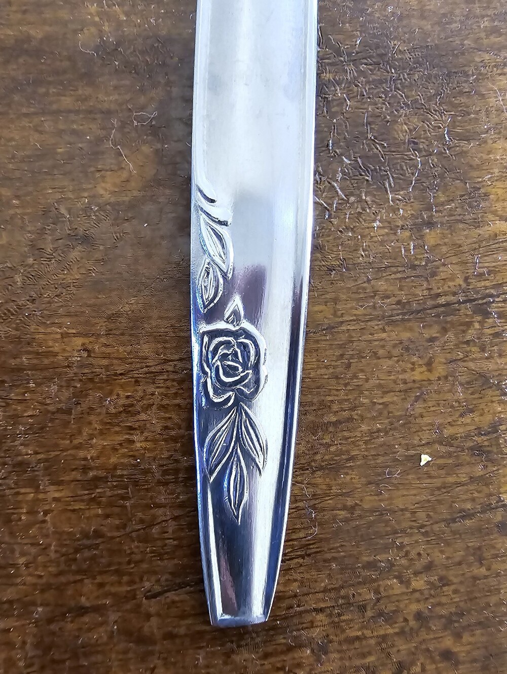 Vintage IIC Imperial International Stainless Rose Cocktail Dessert Forks 5 Set - Picture 3 of 3